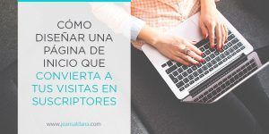 cómo diseñar una página de inicio