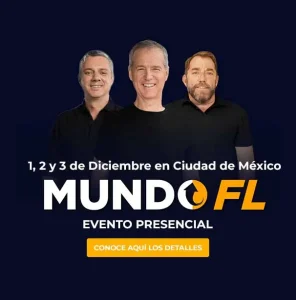 Mundo FL Evento presencial de Fórmula de Lanzamiento Jeff Walker, Luis Carlos Flores en México