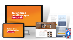 mockup taller landings que facturan con bonos