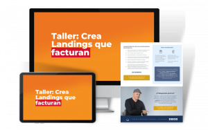 Mockup Taller Landings que facturan