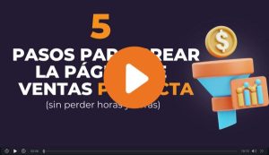 Cover video clase gratis landing pages