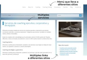 ejemplo pagina web no optimizada para convertir