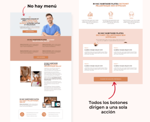 landing page optimizada a la conversion de visita a cliente