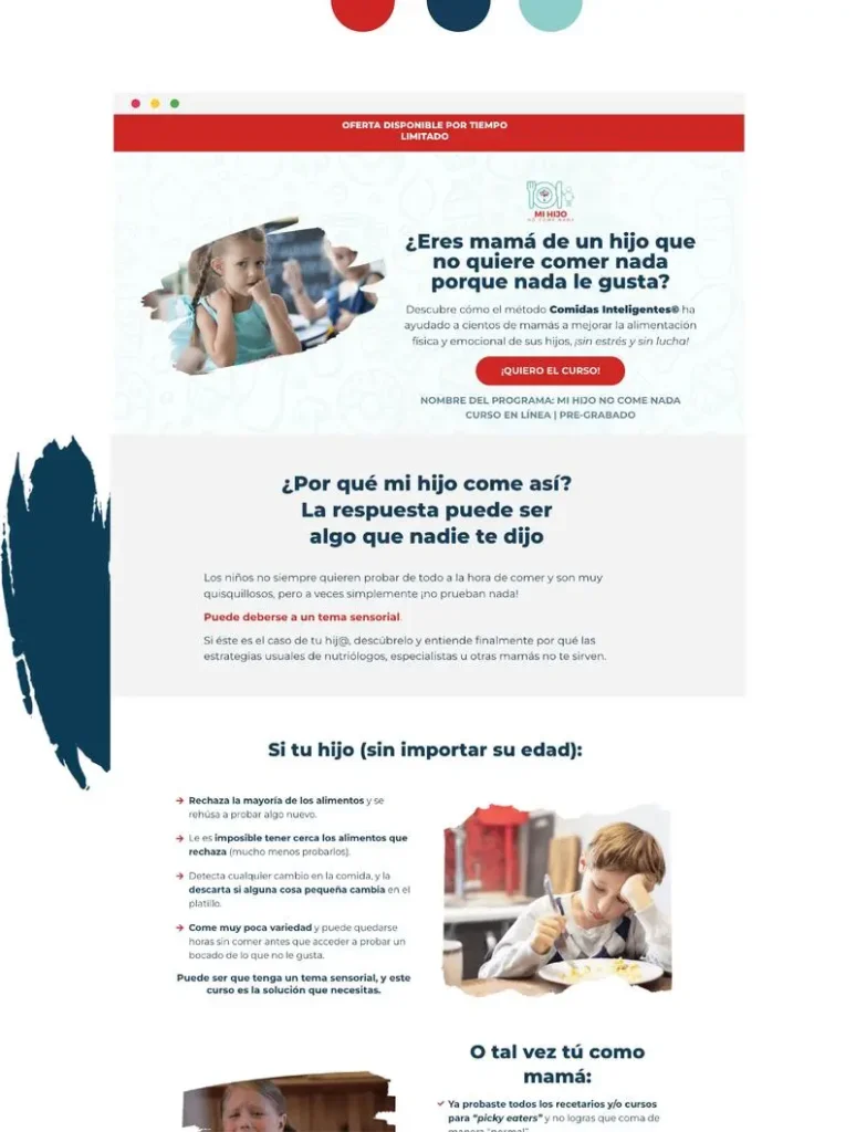 mockup landing page curso online