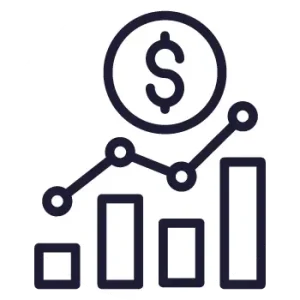icono aumentar ventas servicios cursos online