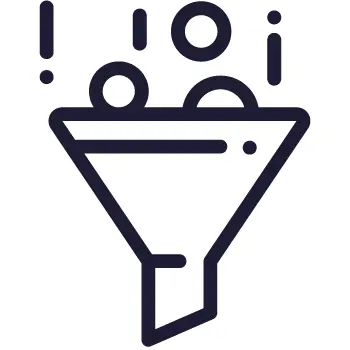 icono embudo de ventas