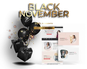 black november header landing page promo