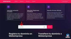 comprar dominio en webempresa