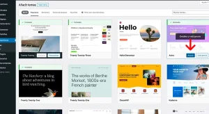 activar plantilla astra tema wordpress