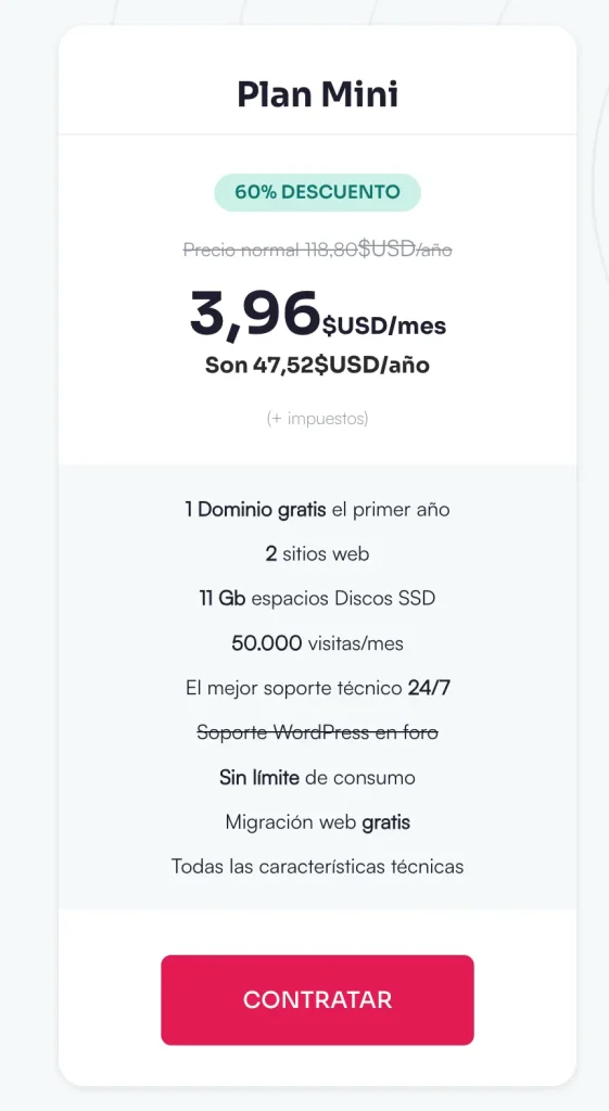 precio webempresa