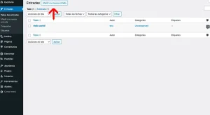 crear entrada de blog con elementor