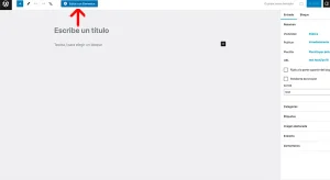 crear entrada de blog con elementor