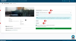 instalación de wordpress webempresa